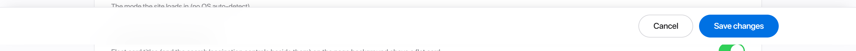 The floating bar is the only Save on the page.